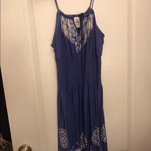 Bohemian blue dress